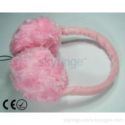 High quality Earmuff plush headphone as Christmas present